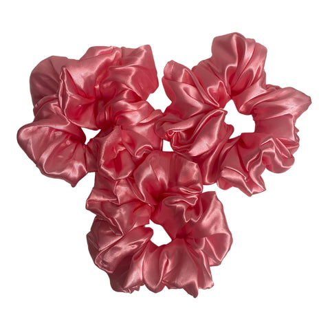 XL Pink Satin Scrunchy,Silk Satin Scrunchie, Smooth Hair Scrunchie, Oversized, 90s Fashion | Scrunchies for Bridesmaids | Gift Ideas | Jumbo