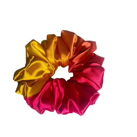 XL Ombre Satin Scrunchie- Silk Satin Scrunchie, Smooth Hair Scrunchie, Oversized, 90s Fashion | Scrunchies for Bridesmaids | Gift Ideas