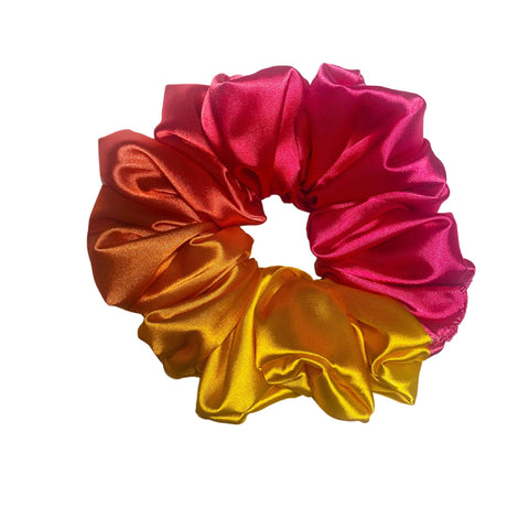 XL Ombre Satin Scrunchie- Silk Satin Scrunchie, Smooth Hair Scrunchie, Oversized, 90s Fashion | Scrunchies for Bridesmaids | Gift Ideas