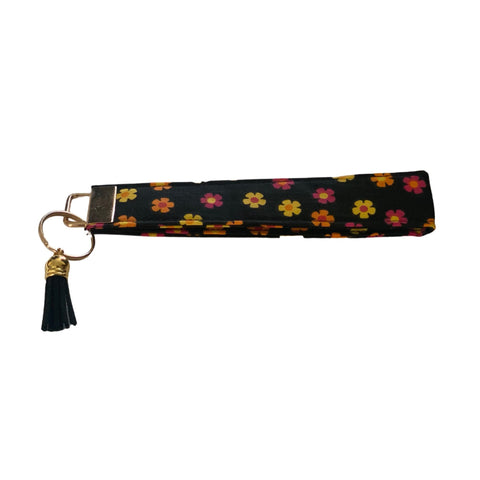 Handmade Wristlet Keychain- Small Flowers