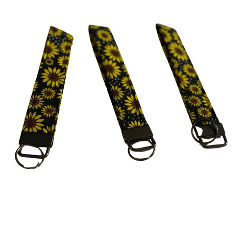 Wristlet Keychain- Sunflowers
