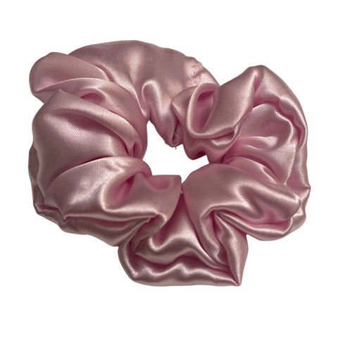 Mini Light Pink Satin Scrunchie