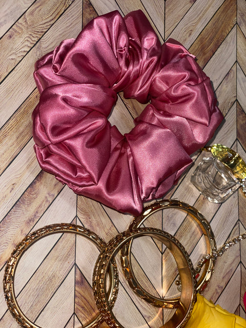 XL Satin Scrunchie- Silk Satin Scrunchie, Gloria Scrunchie, Oversized, 90s Fashion | Scrunchies for Bridesmaids | Gift Ideas