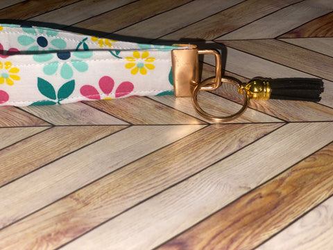 Wristlet Keychain- Flower