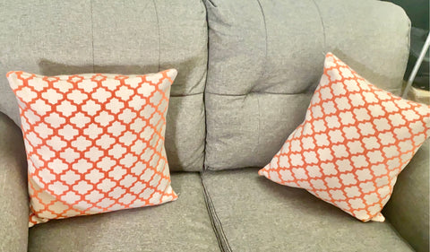 Handmade Orange Cushion