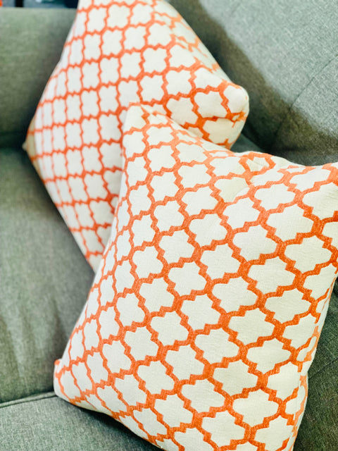Handmade Orange Cushion