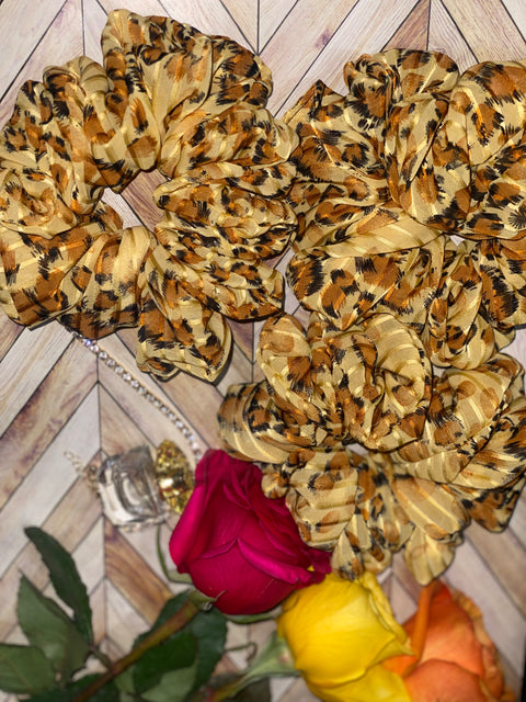 Cheetah Style Scrunchie