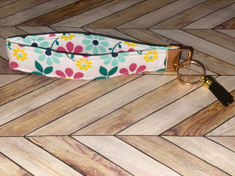 Wristlet Keychain- Flower